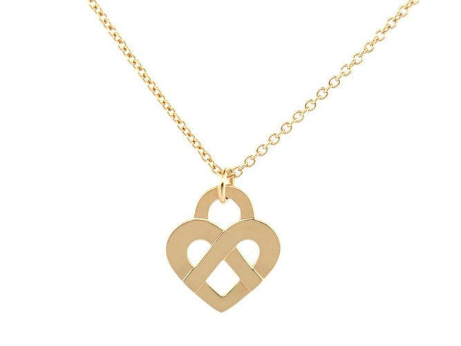 Collier collier POIRAY coeur entrelace mm or jaune 18k 58 Facettes 257104