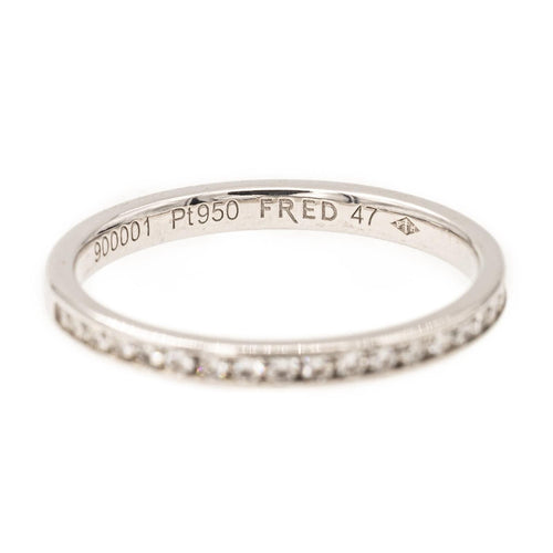 Bague 47 Fred Bague Alliance For Love Platine Diamant 58 Facettes 2220709CN
