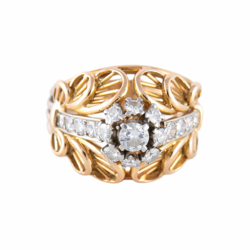 Bague BAGUE "IMPERIALE" OR & DIAMANTS 58 Facettes BO/220091 NSS