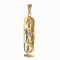 Pendentif Pendentif cartouche égyptien 2 ors 58 Facettes 22-379B