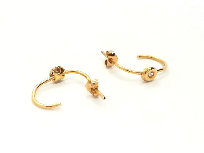 Boucles d'oreilles Boucles d'oreilles Or rose Diamant 58 Facettes 579276RV