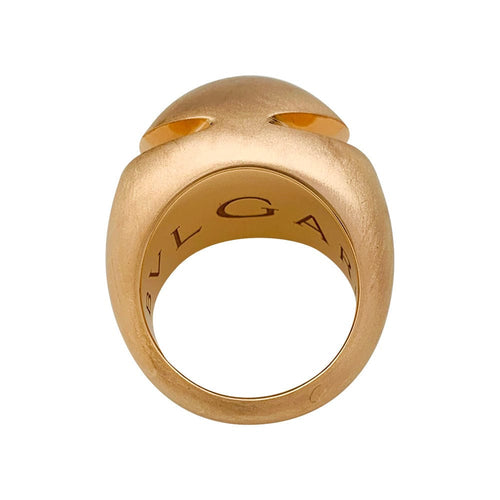 Bague 51 Bague Bulgari "Cabochon" en or rose. 58 Facettes 30902