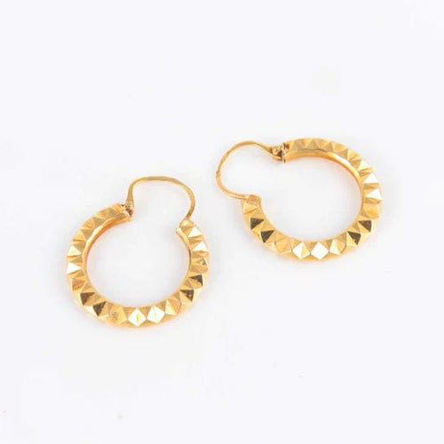 Boucles d'oreilles Boucles d'oreilles créoles Or jaune 58 Facettes