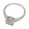 Bague 54 Solitaire accompagné, diamant 1,53 carat. 58 Facettes 31806