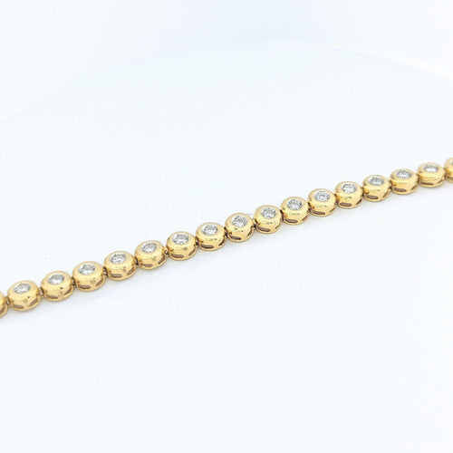 Bracelet Bracelet or jaune et diamants 58 Facettes 25562
