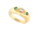 Bague 54 vintage bague CARTIER daphne diamants et emeraude 58 Facettes 254736