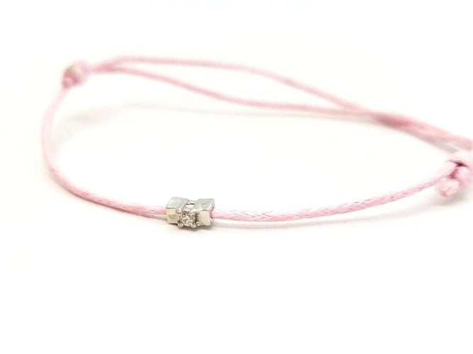 Bracelet Bracelet Cordon Or blanc Diamant 58 Facettes 578886RV