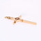 Pendentif Croix ajourée or rose 58 Facettes 15-220A
