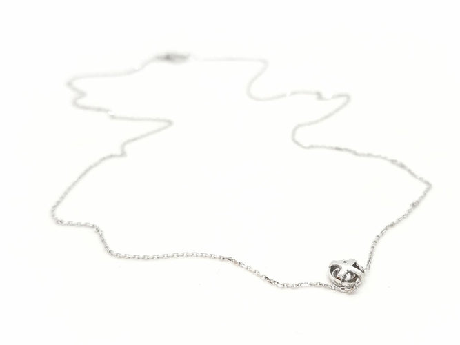 Collier Collier Or blanc Diamant 58 Facettes 579140RV