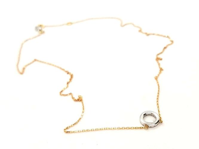 Collier Collier Or rose Diamant 58 Facettes 579195RV