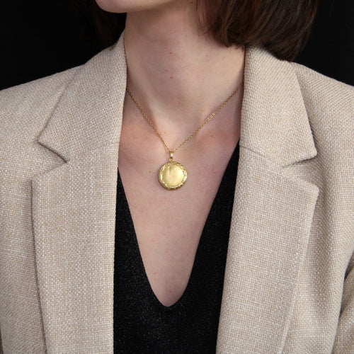 Pendentif Médaillon ancien en or 58 Facettes 22-583