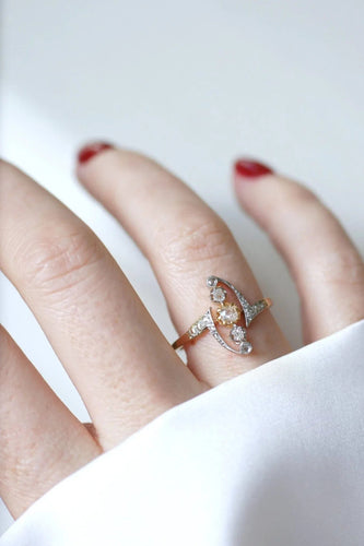 Bague 58 Bague Volutes diamants Belle Epoque 58 Facettes