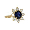 Bague 53 Bague Marguerite Saphir et Diamants 58 Facettes 1-1222/5