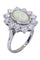 Bague BAGUE ANCIENNE OPALE ET DIAMANTS 58 Facettes 065401