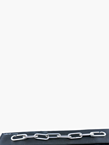 Bracelet Bracelet Dinh Van Argent Maillon XL 58 Facettes