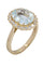 Bague 56 BAGUE MARGUERITE AIGUE-MARINE ET DIAMANTS 58 Facettes 058791