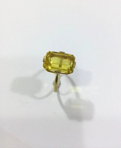 Bague 58 Bague Or Et Citrine 58 Facettes