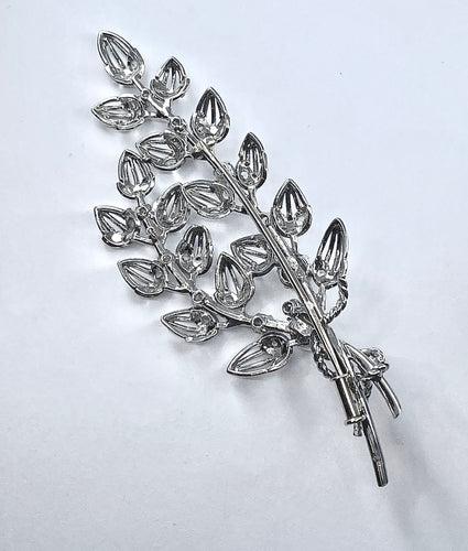 Broche Broche Platine Or Perles Diamants. 58 Facettes AB213
