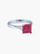 Bague 52 Bague Spinelle rouge Diamants 58 Facettes