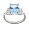 Bague 52 Bague topaze et diamants 58 Facettes 1607