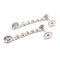 Boucles d'oreilles Pendants d'oreilles saphirs poire diamants or blanc 58 Facettes