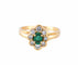 Bague BAGUE FLEUR, EMERAUDE & DIAMANTS 58 Facettes BO/220093 NSS