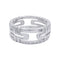 Bague 52 Bague Bulgari, "Parentesi", or blanc. 58 Facettes 32356