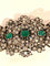 Bracelet Exceptionnel bracelet XIXe diamants, émeraudes, or et argent 58 Facettes