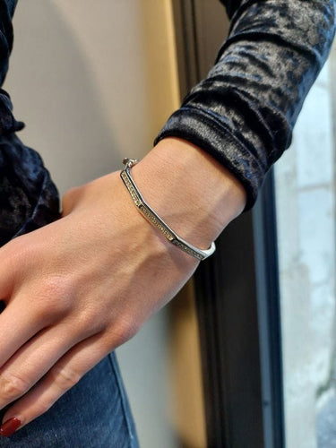 Bracelet BRACELET JONC OUVRANT DIAMANTS 58 Facettes 078591