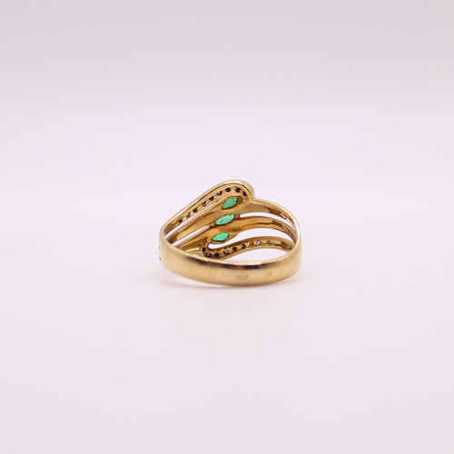 Bague Bague Emeraudes Diamants 58 Facettes