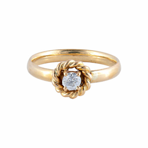 Bague 53.5 / Diamants / Or Jaune BAGUE "JOSEPHINE" OR & DIAMANT 58 Facettes BO/220034/
