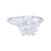 Bague 50 Solitaire platine, or blanc, diamant 2,30 cts. 58 Facettes 32182