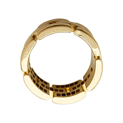 Bague 54 Bague Cartier "Maille Panthère" or jaune et diamants. 58 Facettes 31001