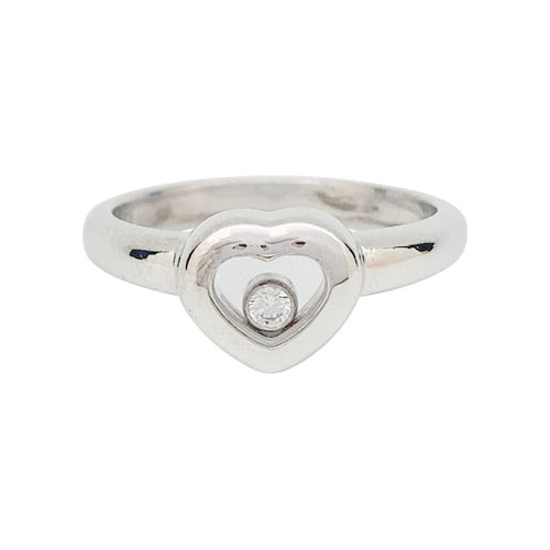 Bague 51 Bague Chopard "Happy Diamonds" en or blanc, diamant. 58 Facettes 31383