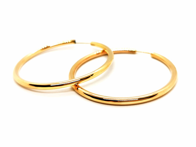 Boucles d'oreilles Boucles d'oreilles Créoles Or jaune 58 Facettes 1660379CN