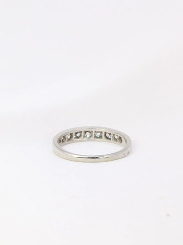 Bague Bague jarretière ancienne platine diamants 0,5 ct 58 Facettes J109