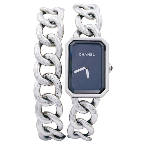 Montre Montre Chanel, "Première Chaîne Gourmette", acier. 58 Facettes 32841