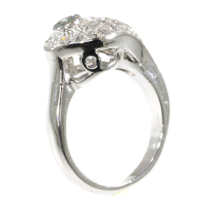 Bague 48 Bague or blanc, diamants 58 Facettes 17300-0035