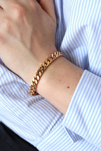 Bracelet Bracelet Maille gourmette Or rose 58 Facettes 2090582CN