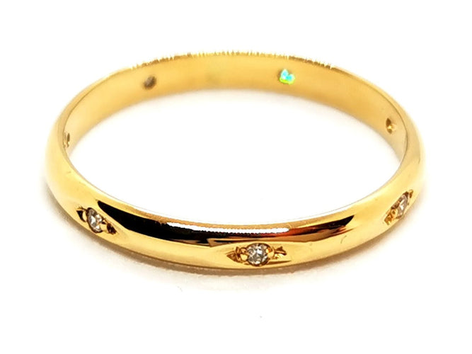 Bague 52 Bague Alliance Or jaune Diamant 58 Facettes 1628856CN