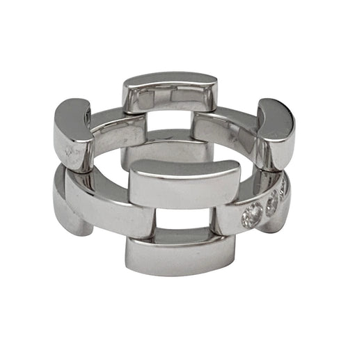 Bague 51 Bague Fred or blanc, diamants. 58 Facettes 30978