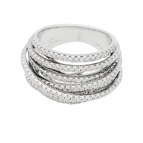 Bague 53 Bague Messika "Meli-Melo" en or blanc et diamants. 58 Facettes 31075