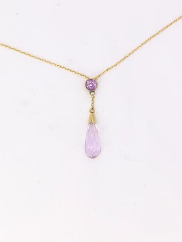 Pendentif Pendentif Or jaune Améthyste briolette 58 Facettes 964