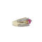 Bague 52.5 Bague bandeau 2 Ors Rubis Diamants 58 Facettes REF2213-11