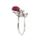 Bague 59 Bague rubis cabochon et diamants 58 Facettes 33076