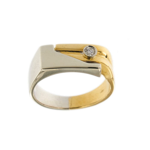 Bague Bague Chevalière diamant 58 Facettes 29646