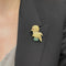 Broche Broche oiseau or jaune, diamants, rubis et turquoises 58 Facettes 33261