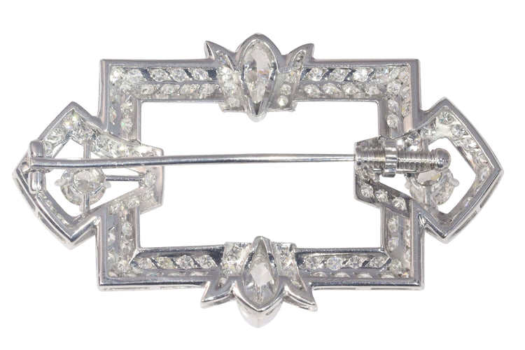 Broche Broche platine, diamant 58 Facettes 22329-0041