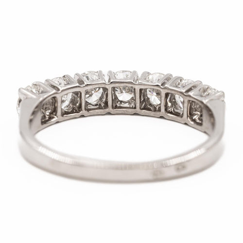 Bague 52.5 Bague Demi alliance or blanc Diamant 58 Facettes 2432013CN
