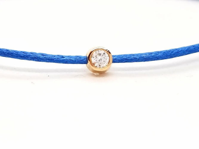 Bracelet Bracelet Cordon Or rose Diamant 58 Facettes 578880RV